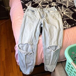 Wild Fable Light Blue Distressed Boyfriend Jeans